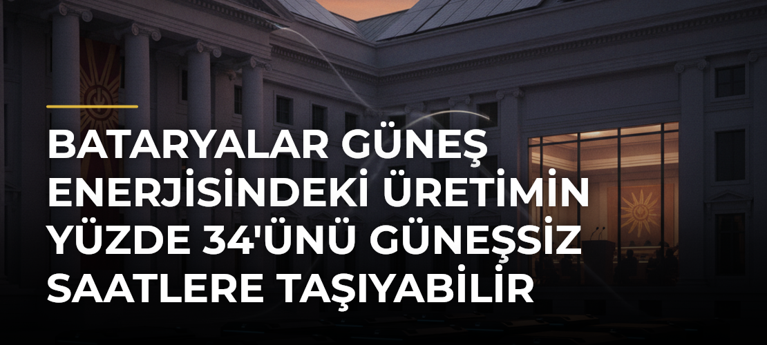 Bataryalar güneş enerjisindeki üretimin yüzde 34'ünü güneşsiz saatlere taşıyabilir - Mirat Haber