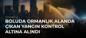 Boluda ormanlık alanda çıkan yangın kontrol altına alındı