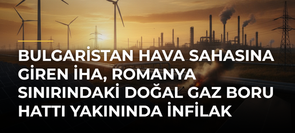 Bulgaristan hava sahasına giren İHA, Romanya sınırındaki doğal gaz boru hattı yakınında infilak etti