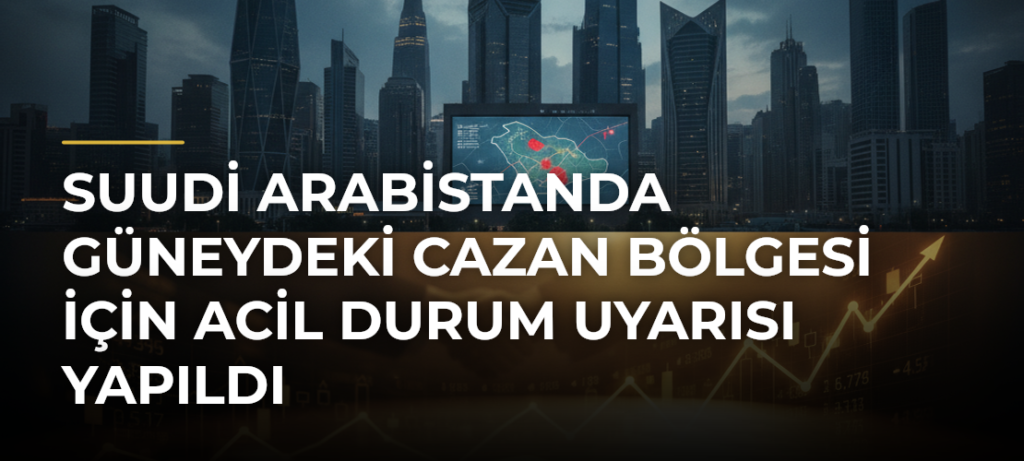 Suudi Arabistanda güneydeki Cazan bölgesi için acil durum uyarısı yapıldı