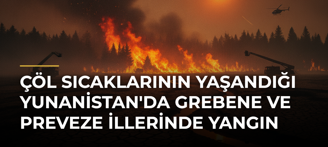 Çöl Sıcaklarının Yaşandığı Yunanistan'da Grebene ve Preveze İllerinde Yangın - Mirat Haber