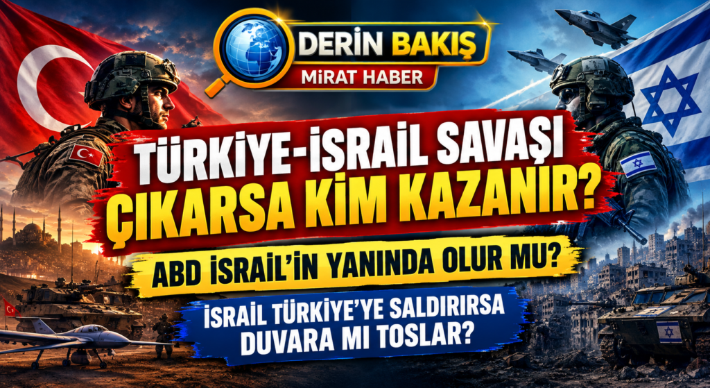 Türkiye-İsrail Savaşı Çıkarsa Kim Kazanır? ABD İsrail’in Yanında Olur mu?