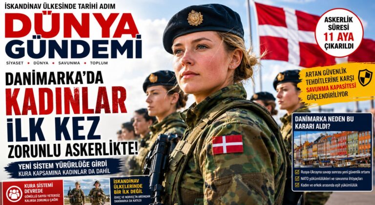 Danimarka’da, Kadınlar İçin Zorunlu Askerlik Dönemi Başladı