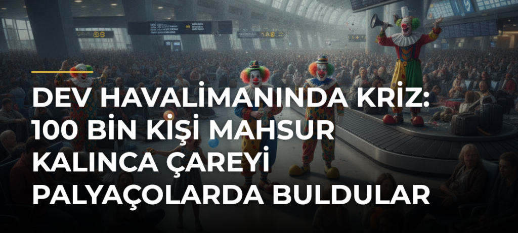 Dev Havalimanında Kriz: 100 Bin Kişi Mahsur Kalınca Çareyi Palyaçolarda Buldular