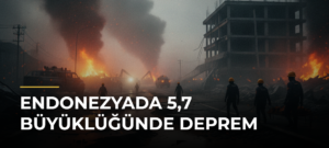 Endonezyada 5,7 Büyüklüğünde Deprem