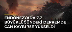 Endonezyada 7,7 büyüklüğündeki depremde can kaybı 75e yükseldi