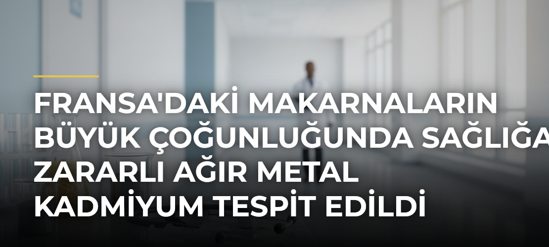 Fransa'daki makarnaların büyük çoğunluğunda sağlığa zararlı ağır metal kadmiyum tespit edildi - Mirat Haber