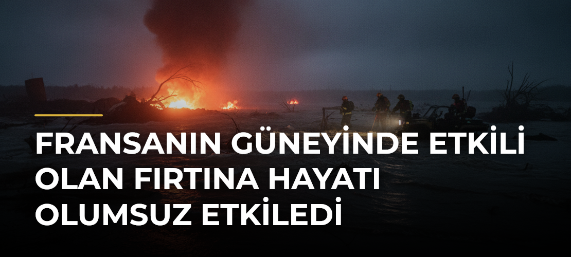 Fransanın güneyinde etkili olan fırtına hayatı olumsuz etkiledi - Mirat Haber
