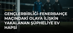 Gençlerbirliği-Fenerbahçe maçındaki olaya ilişkin yakalanan şüpheliye ev hapsi