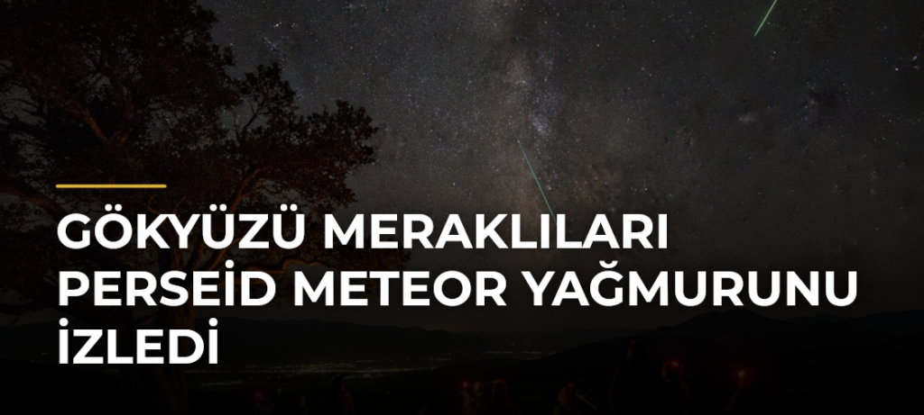 Gökyüzü Meraklıları Perseid Meteor Yağmurunu İzledi