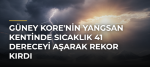 Güney Kore’nin Yangsan Kentinde Sıcaklık 41 Dereceyi Aşarak Rekor Kırdı