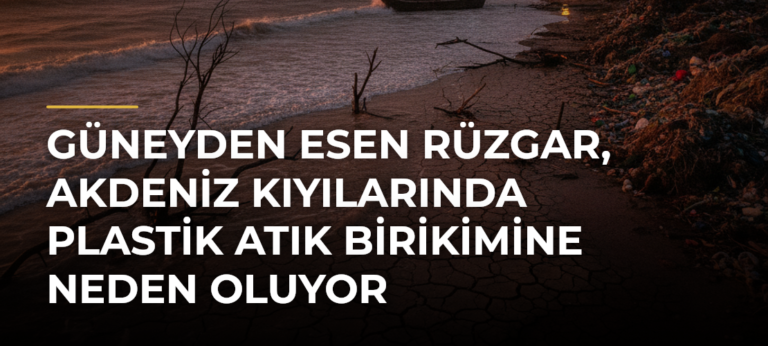 Güneyden esen rüzgar, Akdeniz kıyılarında plastik atık birikimine neden oluyor