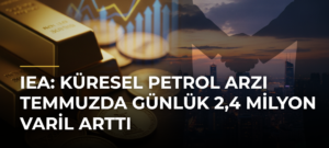 IEA: Küresel petrol arzı temmuzda günlük 2,4 milyon varil arttı