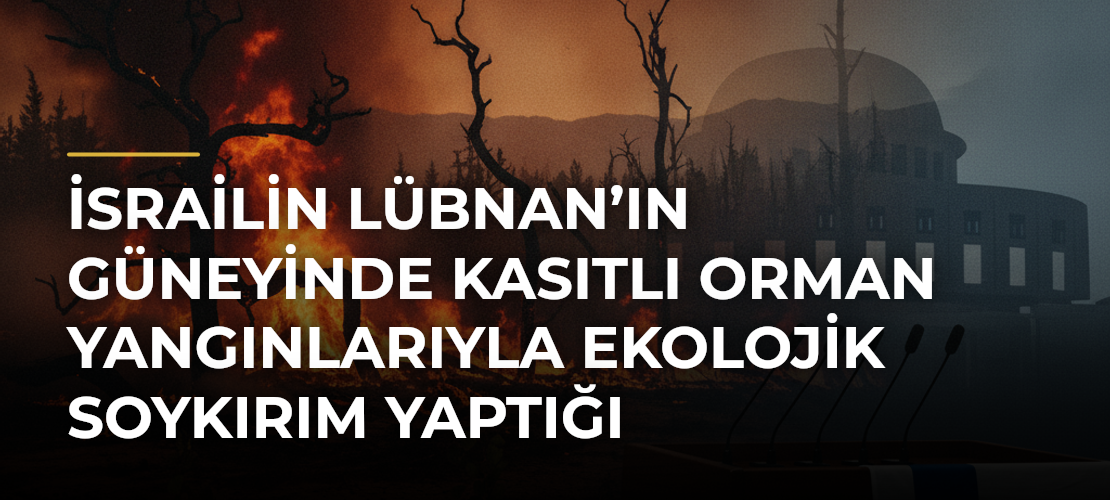 İsrailin Lübnan’ın Güneyinde Kasıtlı Orman Yangınlarıyla Ekolojik Soykırım Yaptığı Belirtildi