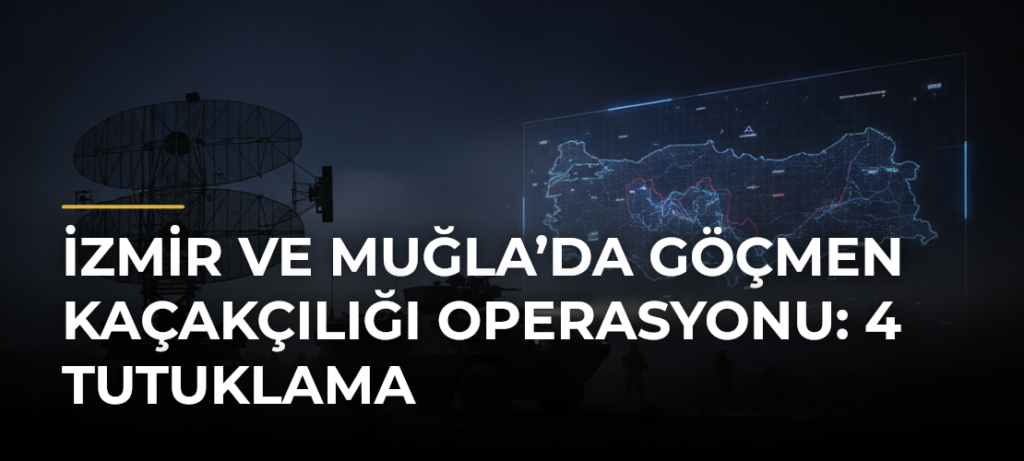 İzmir ve Muğla’da göçmen kaçakçılığı operasyonu: 4 tutuklama