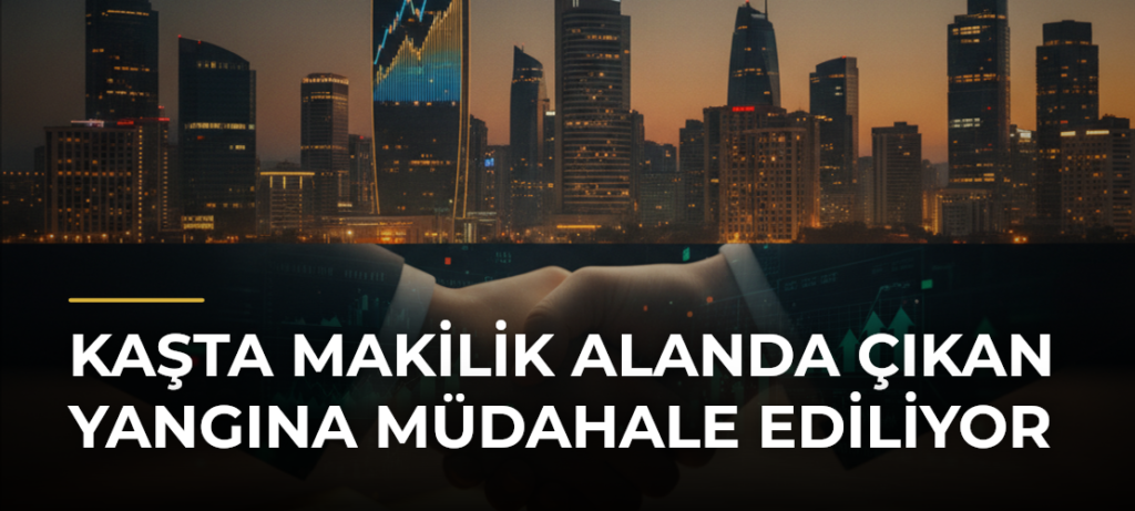 Kaşta Makilik Alanda Çıkan Yangına Müdahale Ediliyor