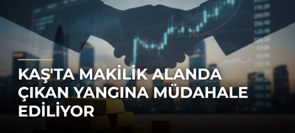 Kaş’ta Makilik Alanda Çıkan Yangına Müdahale Ediliyor