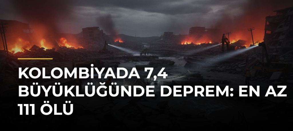 Kolombiyada 7,4 büyüklüğünde deprem: En az 111 ölü