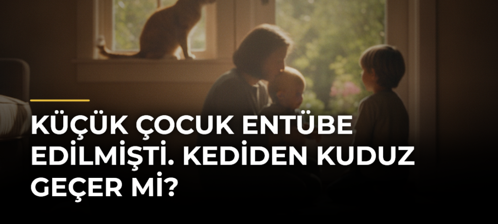 Küçük çocuk entübe edilmişti. Kediden kuduz geçer mi?