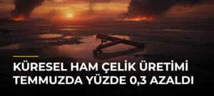 Küresel ham çelik üretimi temmuzda yüzde 0,3 azaldı