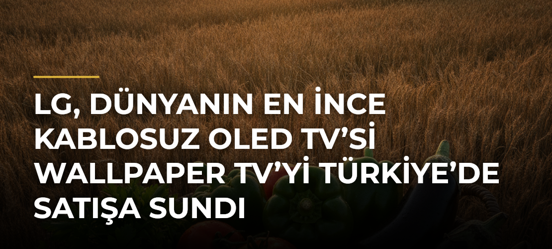 LG, Dünyanın En İnce Kablosuz OLED TV’si Wallpaper TV’yi Türkiye’de Satışa Sundı - Mirat Haber