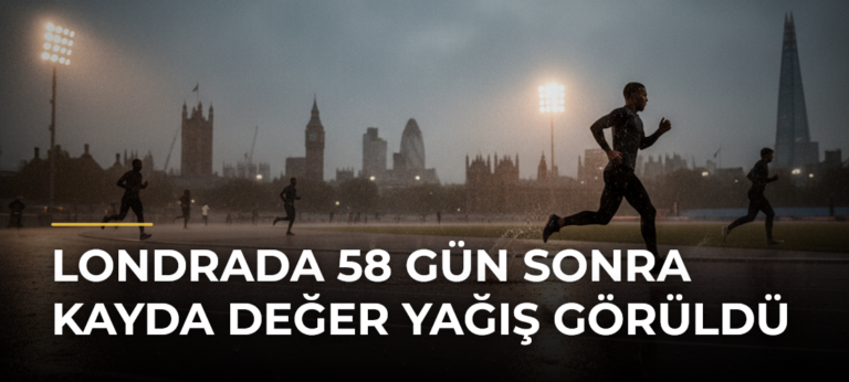 Londrada 58 Gün Sonra Kayda Değer Yağış Görüldü