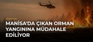 Manisa’da Çıkan Orman Yangınına Müdahale Ediliyor