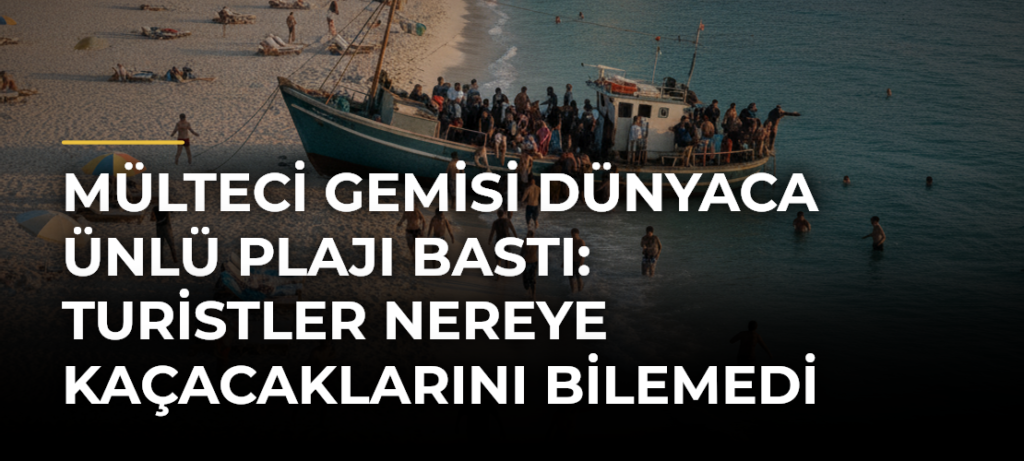 Mülteci Gemisi Dünyaca Ünlü Plajı Bastı: Turistler Nereye Kaçacaklarını Bilemedi