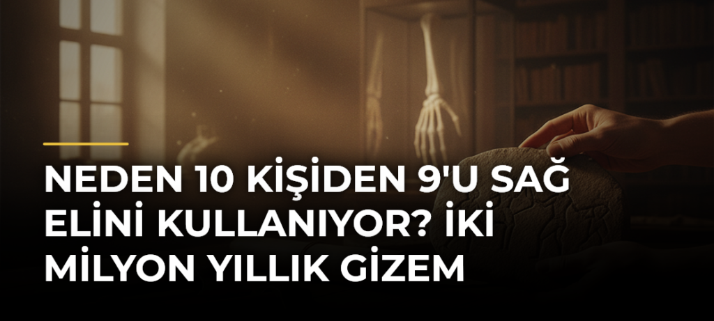 Neden 10 kişiden 9’u sağ elini kullanıyor? İki milyon yıllık gizem