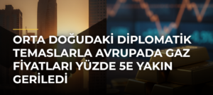 Orta Doğudaki diplomatik temaslarla Avrupada gaz fiyatları yüzde 5e yakın geriledi