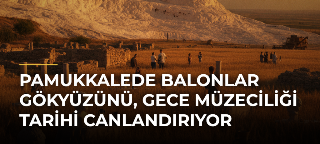 Pamukkalede balonlar gökyüzünü, gece müzeciliği tarihi canlandırıyor