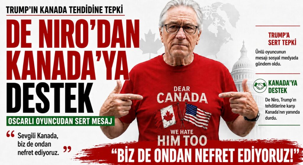 Robert De Niro’dan, Trump’ın Tehdit Ettiği Kanada’ya Destek