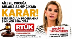 RTÜK’ten Esra Erol’a 8 Milyonluk Ceza
