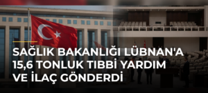 Sağlık Bakanlığı Lübnan’a 15,6 Tonluk Tıbbi Yardım ve İlaç Gönderdi