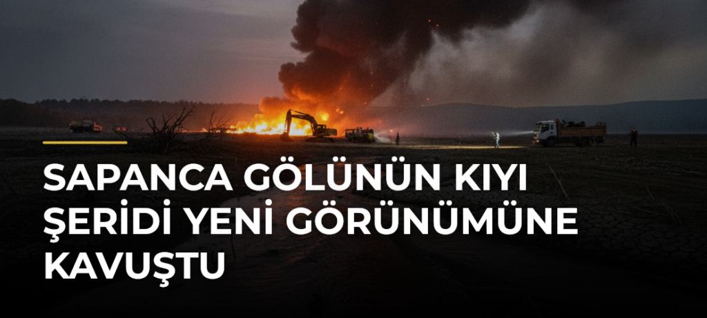 Sapanca Gölünün kıyı şeridi yeni görünümüne kavuştu