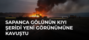 Sapanca Gölünün kıyı şeridi yeni görünümüne kavuştu