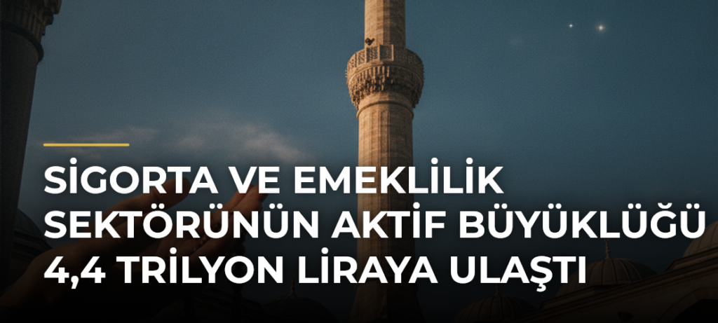 Sigorta ve emeklilik sektörünün aktif büyüklüğü 4,4 trilyon liraya ulaştı