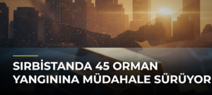 Sırbistanda 45 Orman Yangınına Müdahale Sürüyor