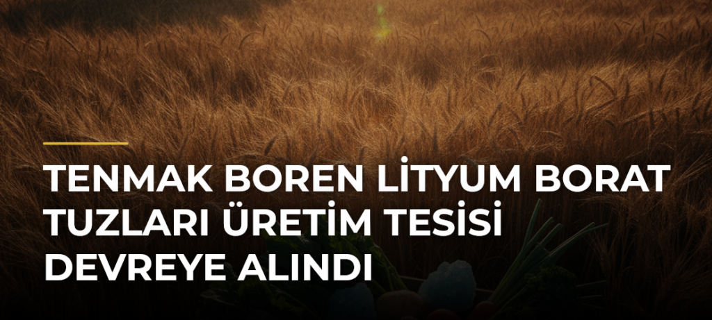 TENMAK BOREN Lityum Borat Tuzları Üretim Tesisi devreye alındı
