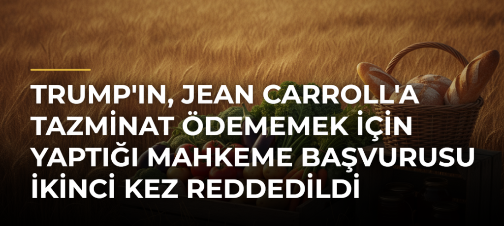 Trump’ın, Jean Carroll’a Tazminat Ödememek İçin Yaptığı Mahkeme Başvurusu İkinci Kez Reddedildi
