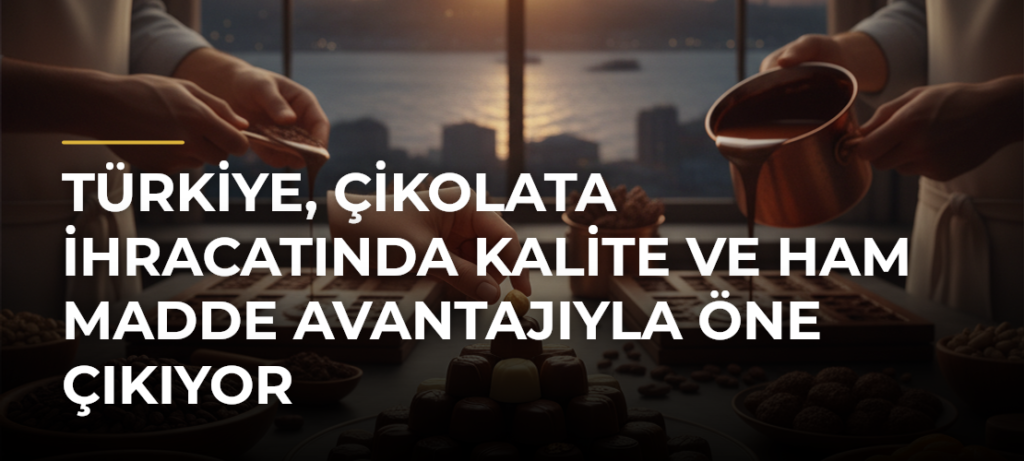 Türkiye, çikolata ihracatında kalite ve ham madde avantajıyla öne çıkıyor