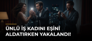Ünlü iş kadını eşini aldatırken yakalandı!