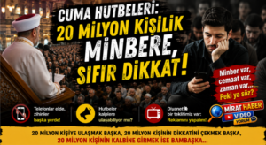 CUMA HUTBELERİ: 20 MİLYON KİŞİLİK MİNBERE, SIFIR DİKKAT!