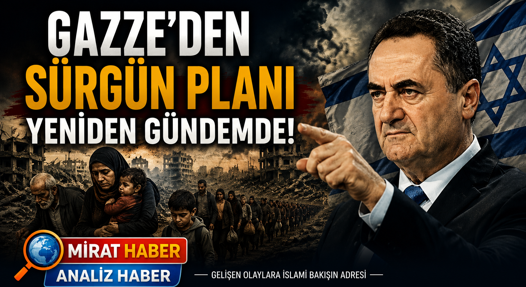 İsrail’in Gazze Planı Yeniden Yündemde: Filistinliler Kendi Topraklarından mı Sürülecek?