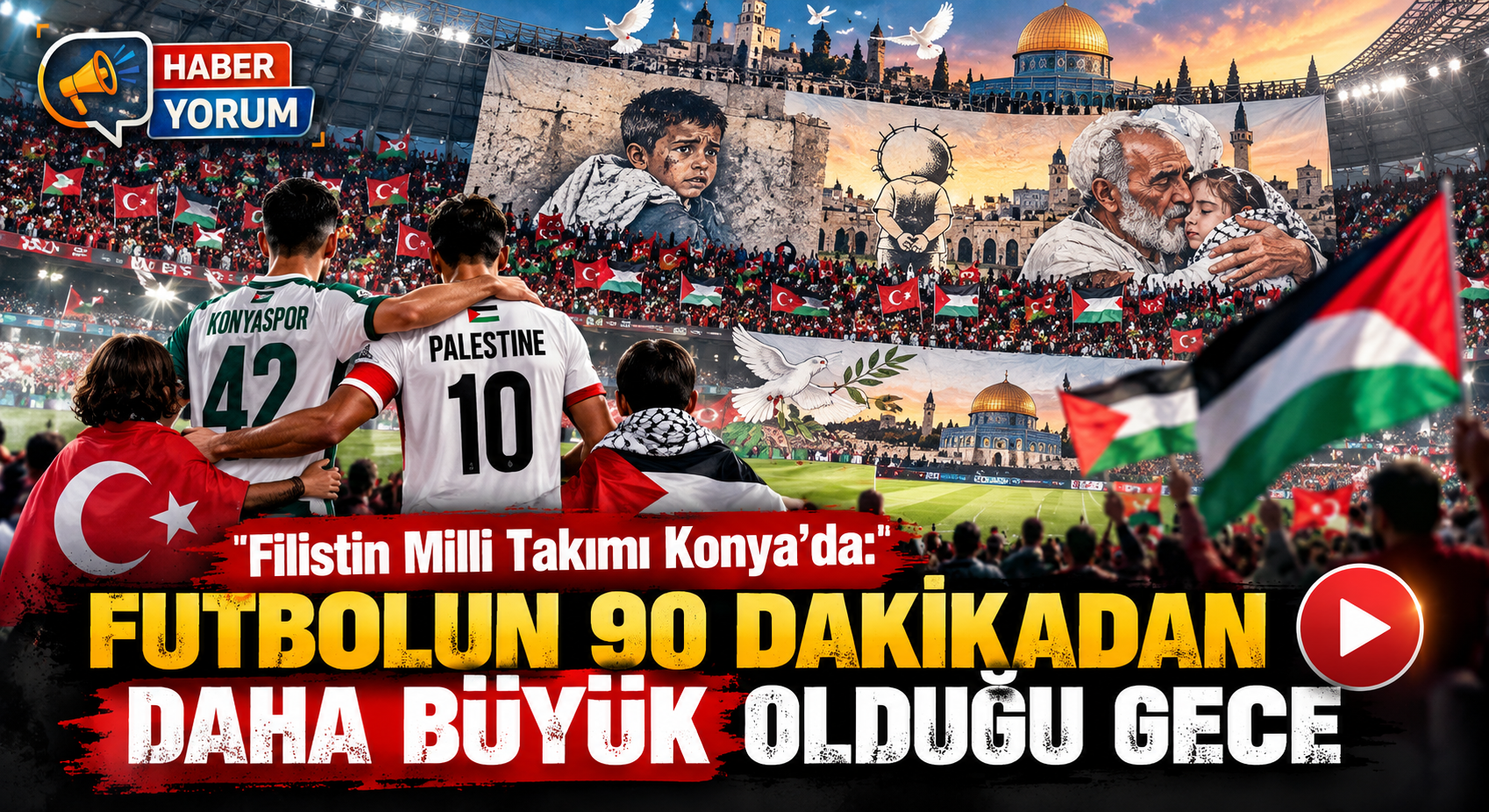 Filistin Milli Takımı Konya’da: Futbol Sahasında Dayanışma Mesajı