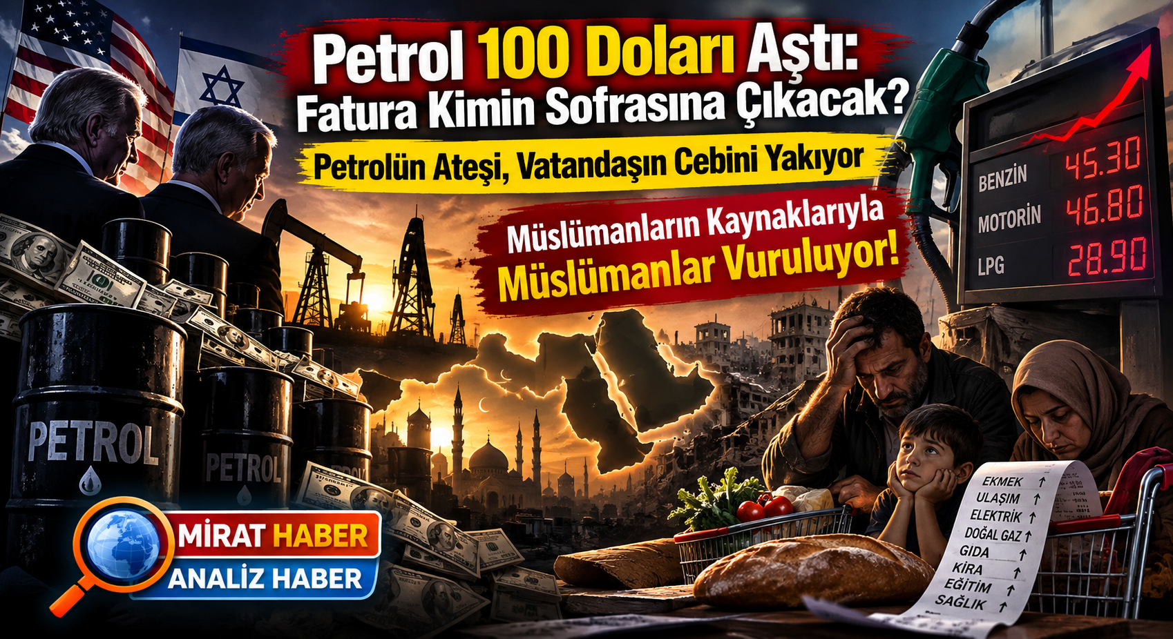 Petrol 100 Doları Aştı: Fatura Kimin Sofrasına Çıkacak?
