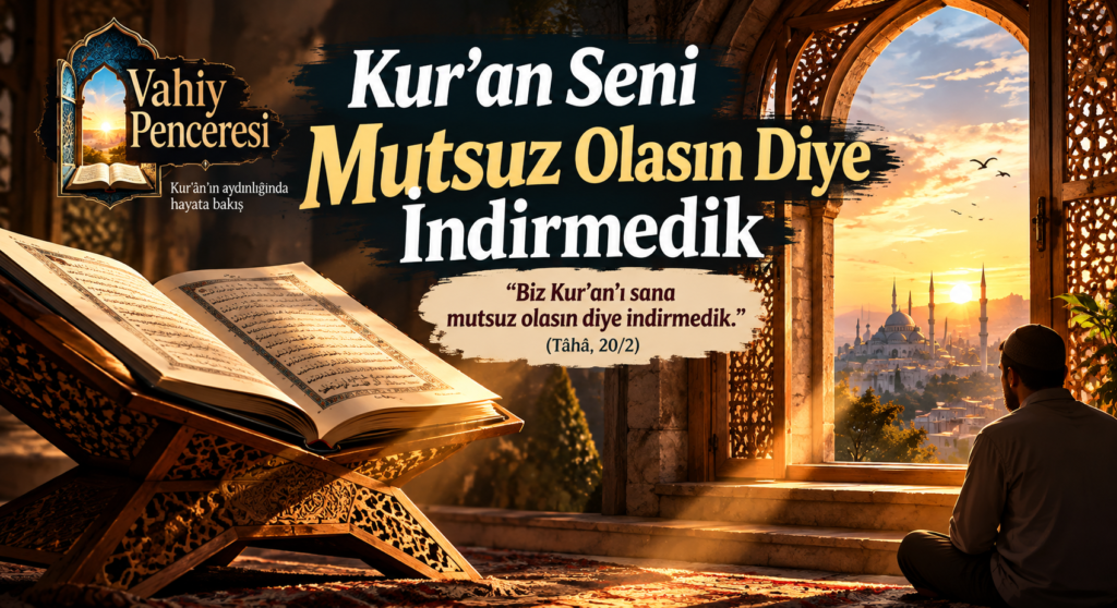 Kur’an Seni Mutsuz Olasın Diye İndirilmedi
