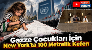 Gazze Çocukları İçin New York’ta 100 Metrelik Kefen