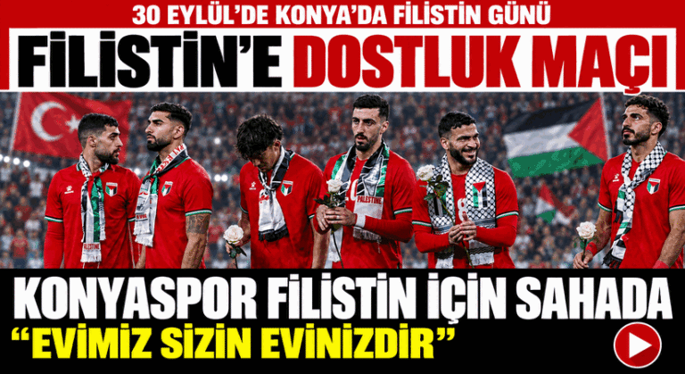 Konyaspor ve Filistin Milli Takımı Arasında Tarihi Dostluk Maçı