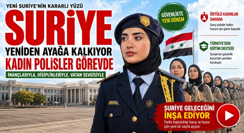 Suriye’nin Örtülü Kadın Polisleri Göreve Başladı